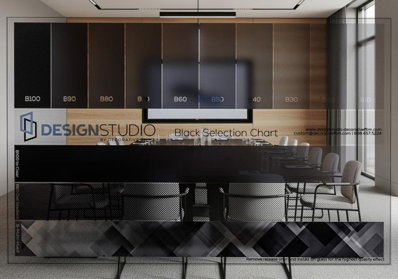 Design Studio Black Selection Chart